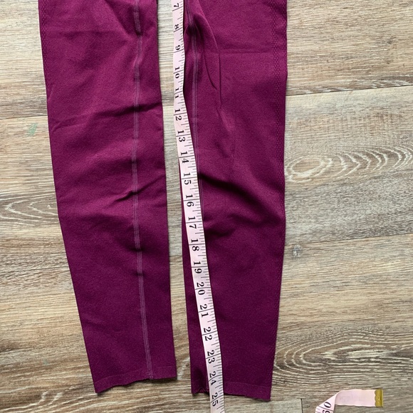 Fabletics Sculptknit Maroon Leggings XS - Picture 6 of 7